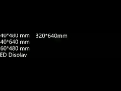 Τέσσερα διαφορετικά μεγέθη αλουμινένιων ντουλάπιων για μονάδες οθόνης με LED