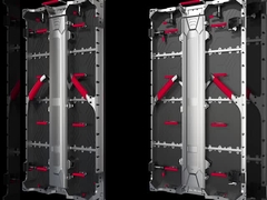 και εσωτερικού και εξωτερικού χώρου 500*1000*74mm Αλουμινένιο ασημί ντουλάπι