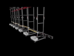 Μίσθωση οθόνης LED εγκατάσταση της βάσης και του στηριγμού 4 28s