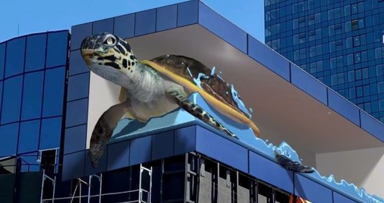 P5.71 RGB Αλουμινίου Κρατήρα Εξωτερική γυμνή 3D Επαγγελματική οθόνη LED