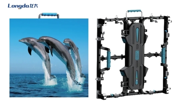Οθόνη LED ενοικίασης υψηλής φωτεινότητας 180W/ M2 1R1G1B Οθόνη LED από χυτό αλουμίνιο