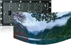P2 320*160mm Led Flexible Module 600nits High Resolution Curved Led Video Wall