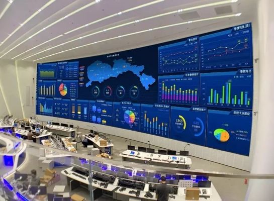Εσωτερική καμμμένη ενοίκιο οδηγημένη επίδειξη SMD1010 P1.25mm RGB για το Control Center