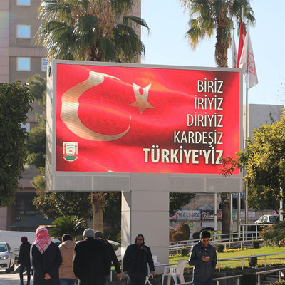 Τηλεοπτικοί τοίχοι 320*160mm επίδειξη αδιάβροχο Colorlight των υπαίθριων οδηγήσεων IP65 P8 P10