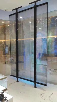 Υψηλής διαφάνειας Διαφανής οθόνη LED από γυαλί με ευρεία γωνία θέασης και χαμηλή κατανάλωση ενέργειας για εσωτερική και εξωτερική χρήση