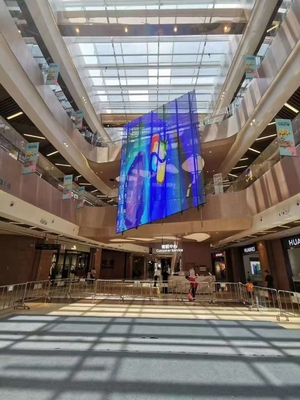 Διαφανής οθόνη LED σε τοίχο / οροφή / δάπεδο για εσωτερικούς / εξωτερικούς χώρους
