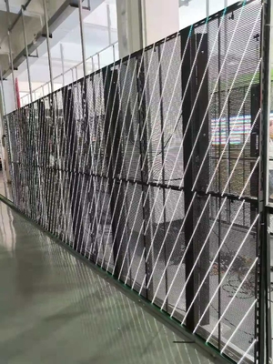 Ελαφρύ, υψηλής ανάλυσης, διαφανές γυαλί LED ευρεία γωνία θέασης