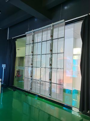 75% Διαφανής Οθόνη LED Χώρος εγκατάστασης εσωτερικού / εξωτερικού χώρου