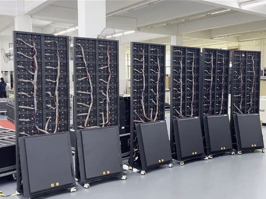 Εξοικονόμηση ενέργειας, Διπλής όψης LED οθόνη αφίσας υψηλής φωτεινότητας, Πολύχρωμος πολυλειτουργικός τοίχος βίντεο διαφήμισης