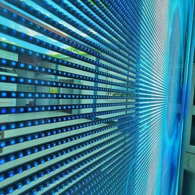 Ενοικίαση Διαφανών Πλεγματικών Οθονών LED για Εκδηλώσεις, Γυάλινες Κουρτίνες, Οθόνες Βιτρίνας P3.91 έως P7.82