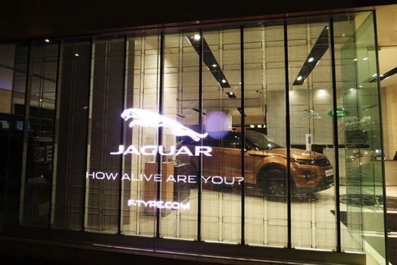 Διαφανής οθόνη LED πλέγματος 3m*2.5m για βιτρίνα καταστήματος