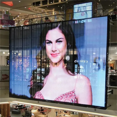 Ενσωματωμένη διαφανής γυάλινη οθόνη LED 3.91mm-7.82mm Διαφήμιση κτιρίων