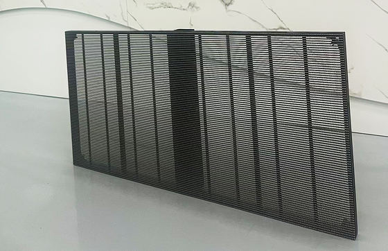 Ενσωματωμένη διαφανής γυάλινη οθόνη LED 3.91mm-7.82mm Διαφήμιση κτιρίων