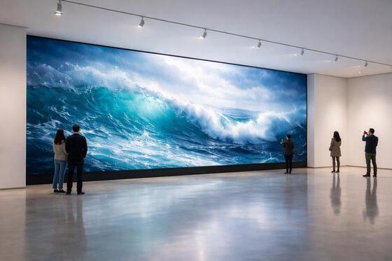 LONGDA Μικρή οθόνη LED Pixel P1.56 εσωτερική πλήρης χρωματική οθόνη συνεδριάσεων βίντεο τοίχος ISO9001
