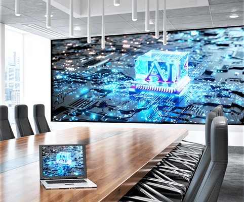 LONGDA Μικρή οθόνη LED Pixel P1.56 εσωτερική πλήρης χρωματική οθόνη συνεδριάσεων βίντεο τοίχος ISO9001