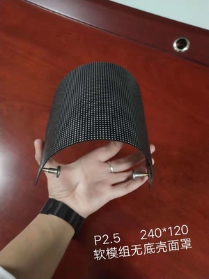 240*120mm μαλακή οδηγημένη ενότητα IP43 επίδειξης FPC διαφήμισης εσωτερική πλήρης οδηγημένη χρώμα