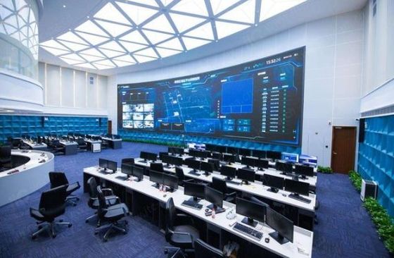 Εσωτερική καμμμένη ενοίκιο οδηγημένη επίδειξη SMD1010 P1.25mm RGB για το Control Center