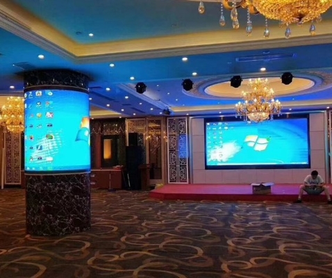 P1.86 Ντουλάπι οθόνης Soft Led 2800 ~ 3840 HZ Εύκαμπτη μονάδα