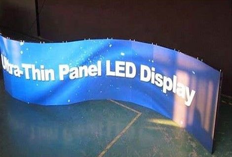 Εμπορική εύκαμπτη μονάδα LED μικρής απόστασης P1.25 οθόνη κουρτίνας FPC 200W/m2