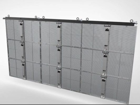 Διαφανής γυάλινη οθόνη LED P3.91mm Ολογραφική σειρά ανανεώστε 3840Hz