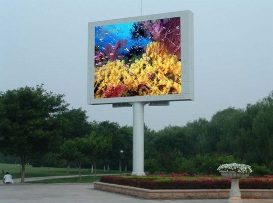 ODM P3.076 Outdoor LED Video Walls Led Billboard Fixed ISO14001 1R1G1B Διαφήμιση
