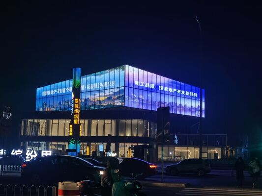 Υψηλή φωτεινότητα πλήρης χρώσης LED διαφανής οθόνη με προσαρμοσμένο μέγεθος για εσωτερική και εξωτερική χρήση