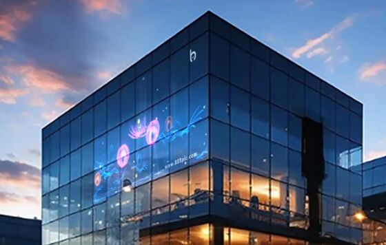 Κινέζος κατασκευαστής διαφανών οθονών LED, που αποπνέουν μια έντονη αίσθηση τεχνολογίας.